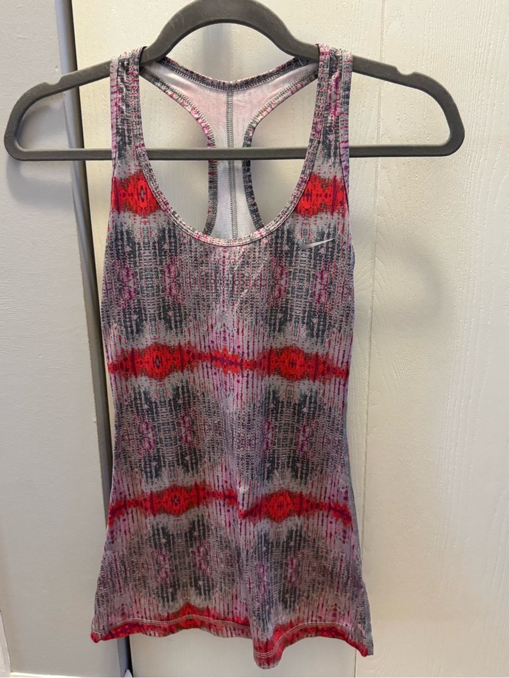 Nike Women's Gray, Pink & Red Racerback Tank Top